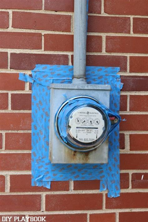 paint electric meter box exterior